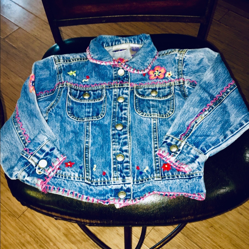 Little girl’s blue jean jacket